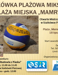 Otwarte Mistrzostwa Węgorzewa w Siatkówce Plażowej Mikstów